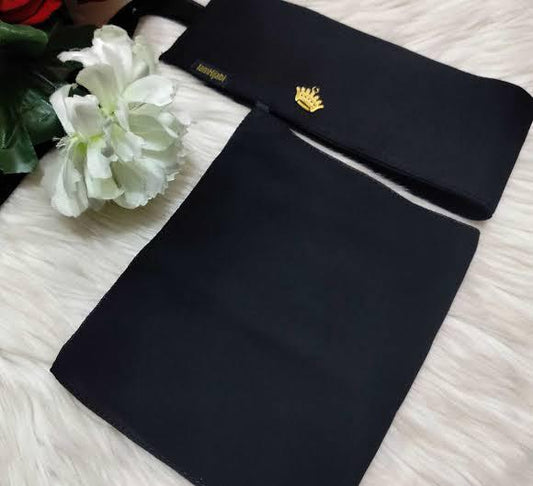 Short Length Forehead Saudi Niqab Ready-to-Wear Hijab, Extra Small, 7X11 High-Quality Lightweight Imported Chiffon and Georgette, Comfortable and Modest
