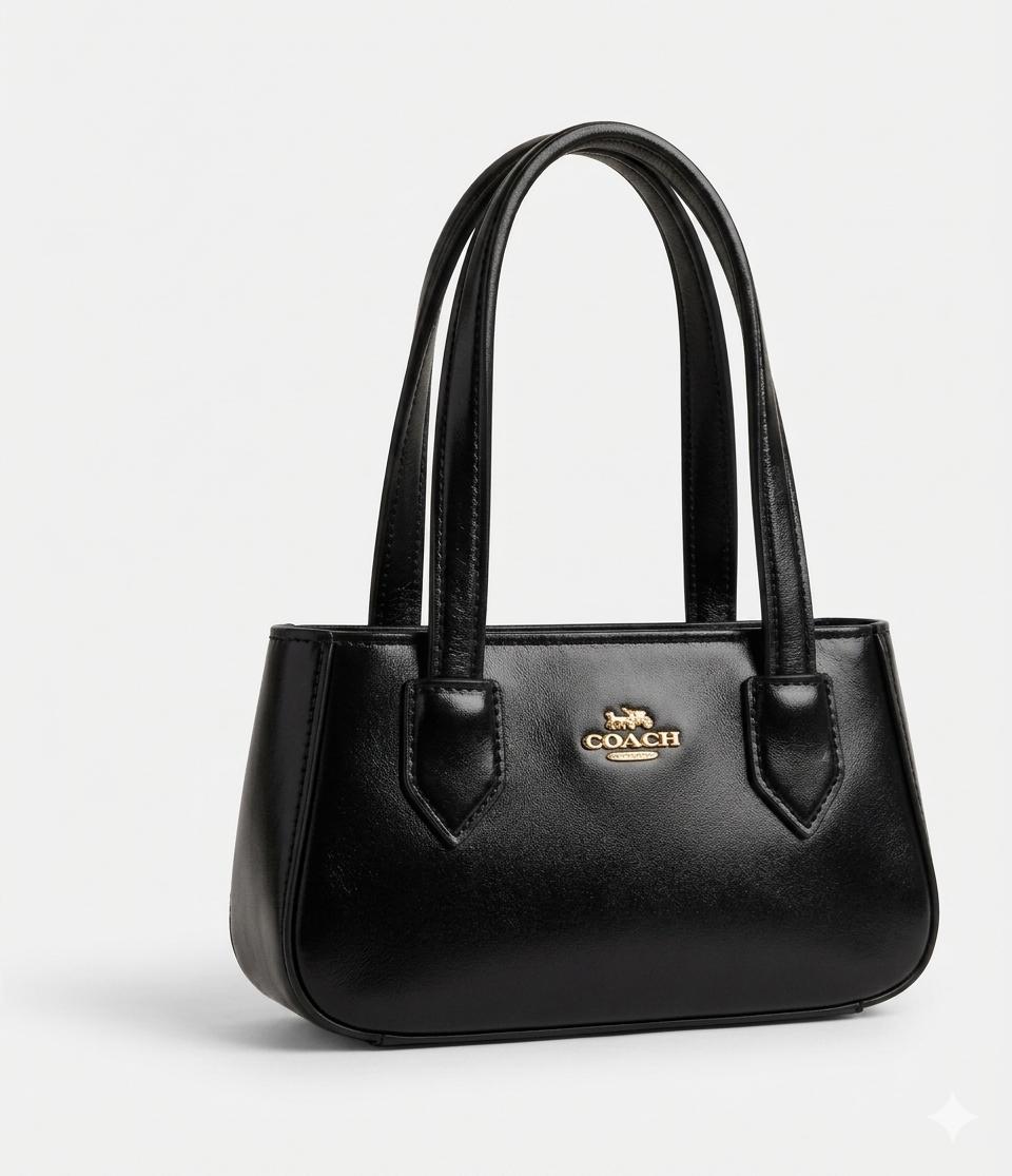 Coach Women's Beige Leather Shoulder Bag – Elegant Designer Handbag for Everyday Use