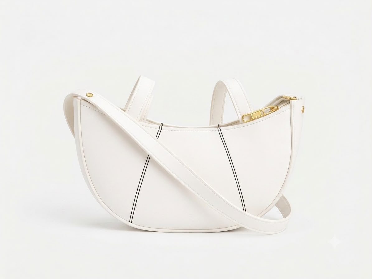 Dave Moon Bag – Premium PU Leather Crescent Shoulder & Crossbody Bag for Women