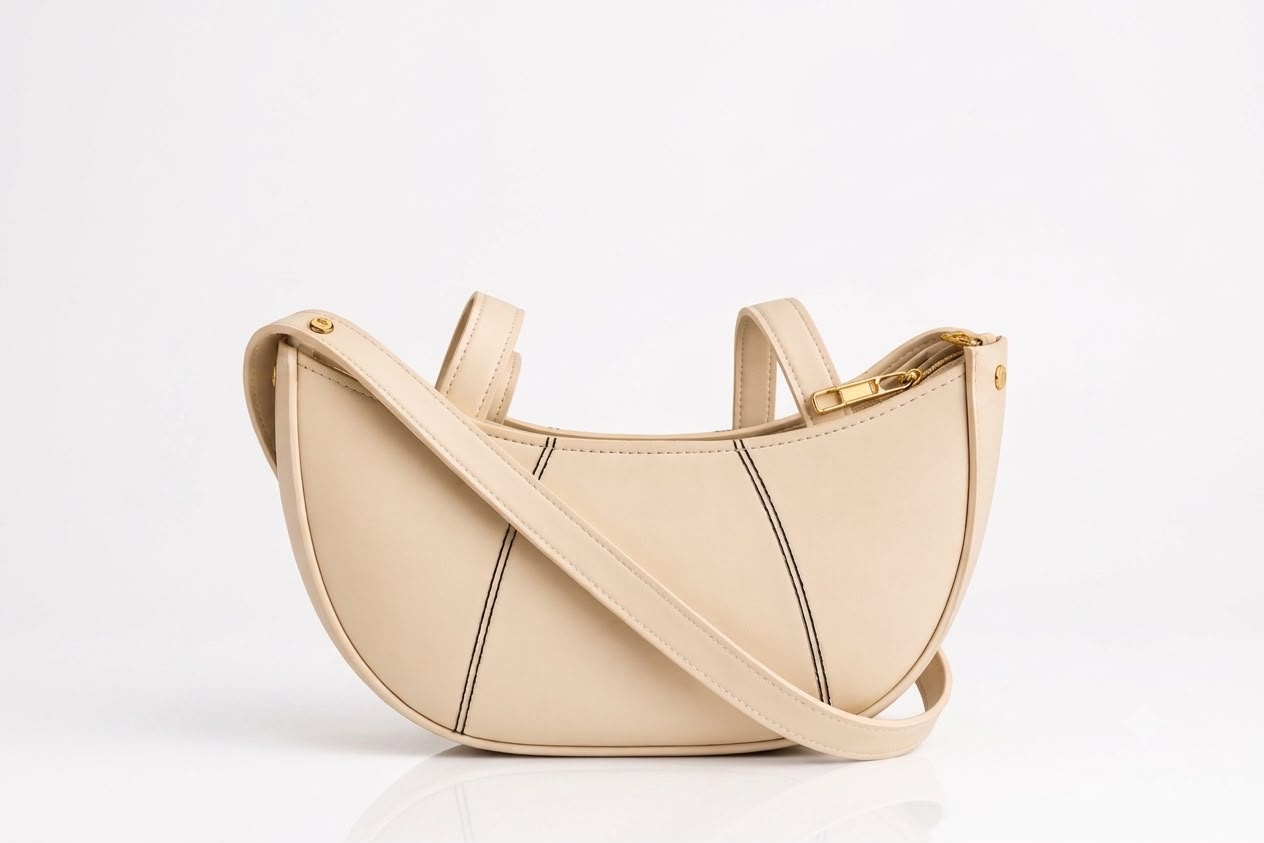 Dave Moon Bag – Premium PU Leather Crescent Shoulder & Crossbody Bag for Women