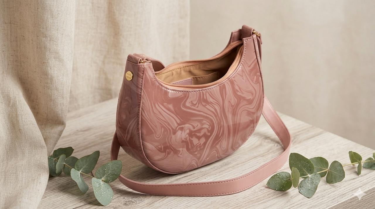 New Solid Color PU Leather Women's Crossbody Bag With Stylish Red Wide Shoulder Strap Shoulder Small Square Bag
