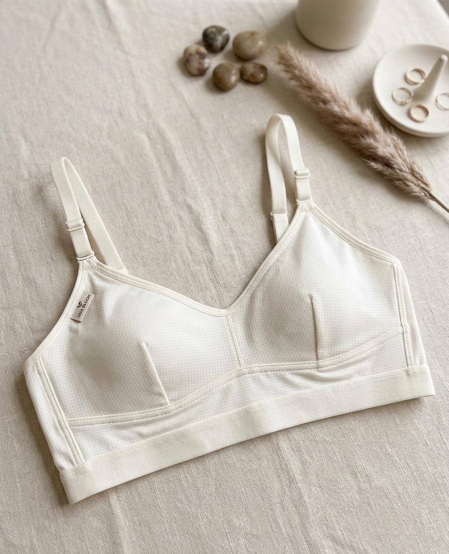 Bra For Ladies High Quality Breathable Bra With Soft Straps, Mesh Wireless Bralette - Soft Support Everyday Comfort Bra